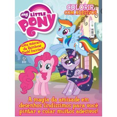 LIVRO MY LITTLE PONY COLORIR COM ADESIVOS 03