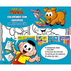 TURMA DA MÔNICA COLORINDO COM ADESIVOS ESPECIAL - CASCÃO