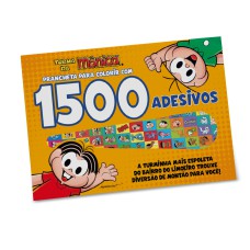 TURMA DA MÔNICA - PRANCHETA PARA COLORIR COM 1500 ADESIVOS