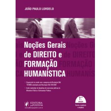 NOÇÕES GERAIS DE DIREITO E FORMAÇÃO HUMANÍSTICA