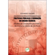 POLÍTICAS PÚBLICAS E FORMAÇÃO NO ENSINO TÉCNICO: DESAFIOS DE UMA INSTITUIÇÃO PÚBLICA DE ENSINO NO ESTADO DE SÃO PAULO