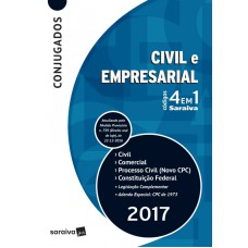 CÓDIGOS 4 EM 1 - CONJUGADOS - CIVIL, COMERCIAL, PROCESSO CIVIL, CONSTITUIÇÃO FEDERAL