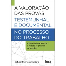 A VALORAÇÃO DAS PROVAS TESTEMUNHAL E DOCUMENTAL NO PROCESSO DO TRABALHO: A DIFICULDADE DE ANTINGIR A VERDADE NA JUSTIÇA DO TRABALHO