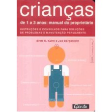 CRIANÇAS DE 1 A 3 ANOS - MANUAL DO PROPRIETARIO