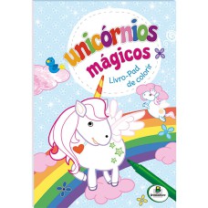 UNICÓRNIOS MÁGICOS - LIVRO-PAD DE COLORIR (AZUL)