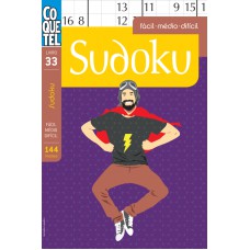 SUDOKU - NÍVEL FÁCIL MÉDIO DIFÍCIL - LIVRO 33