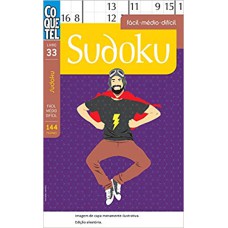 SUDOKU - NÍVEL FÁCIL MÉDIO DIFÍCIL - LIVRO 33