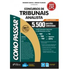 COMO PASSAR EM CONCURSOS DE TRIBUNAIS ANALISTA - NÍVEL SUPERIOR - 5500 QUESTÕES