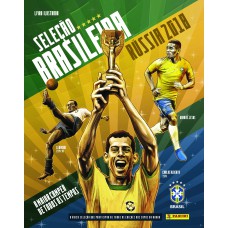 álbum de figurinhas seleção brasileira Rússia 2018 - a maior campeã de todos os tempos (capa dura com + 10 envelopes)