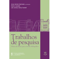 Trabalhos de pesquisa. diários de leitura para a revisão bibliográfica