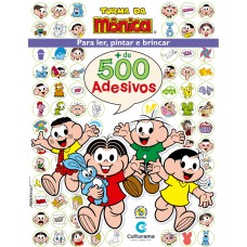 500 ADESIVOS TURMA DA MÔNICA