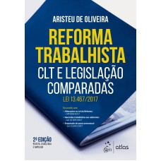 REFORMA TRABALHISTA - CLT E LEGISLAÇÃO COMPARADAS - LEI 13.467/2017