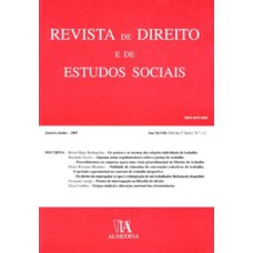 Revista de direito e de estudos sociais: ano XLVIII (XXI da 2ª série) - N.ºs 1-2