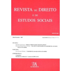 Revista de Direito e de Estudos Sociais: Julho - Dezembro - 2007, ano XLVIII, nº 3-4