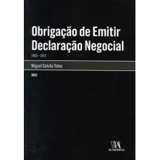 Obrigação de emitir declaração negocial: 1963-2012