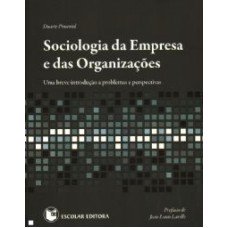 SOCIOLOGIA DA EMPRESA E DAS ORGANIZACOES - UMA BREVE INTRODUCAO A PROBLEMAS